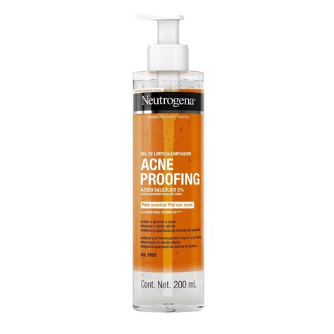gel de limpeza neutrogena acne proofing